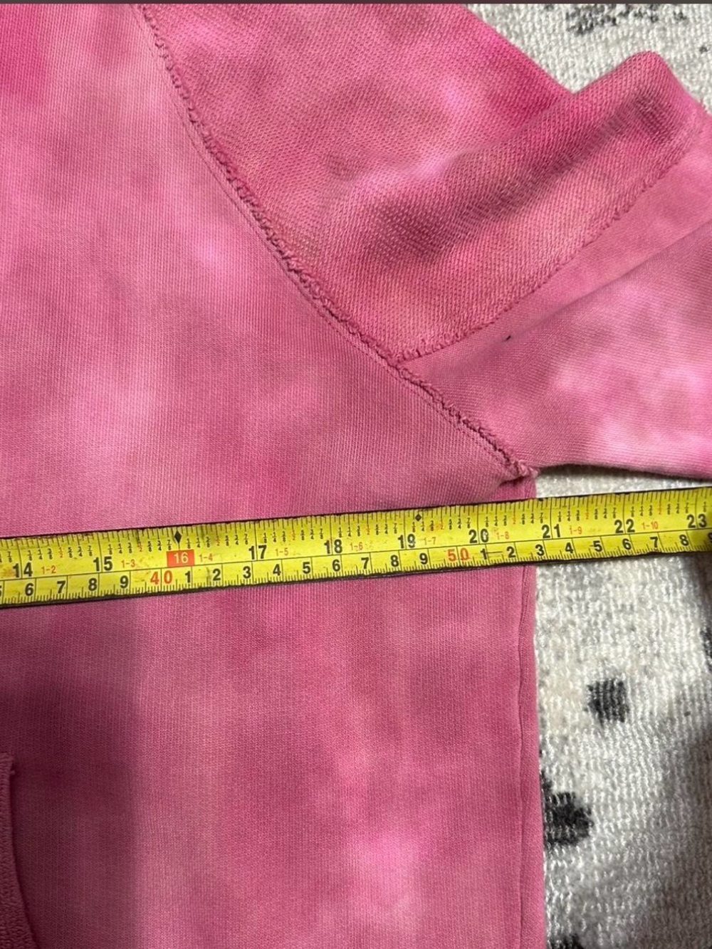 LoveShackFancy Anarosa Hoodie Pink Tie-Dye Pullover Women’s Size Small Cozy - Picture 6 of 7